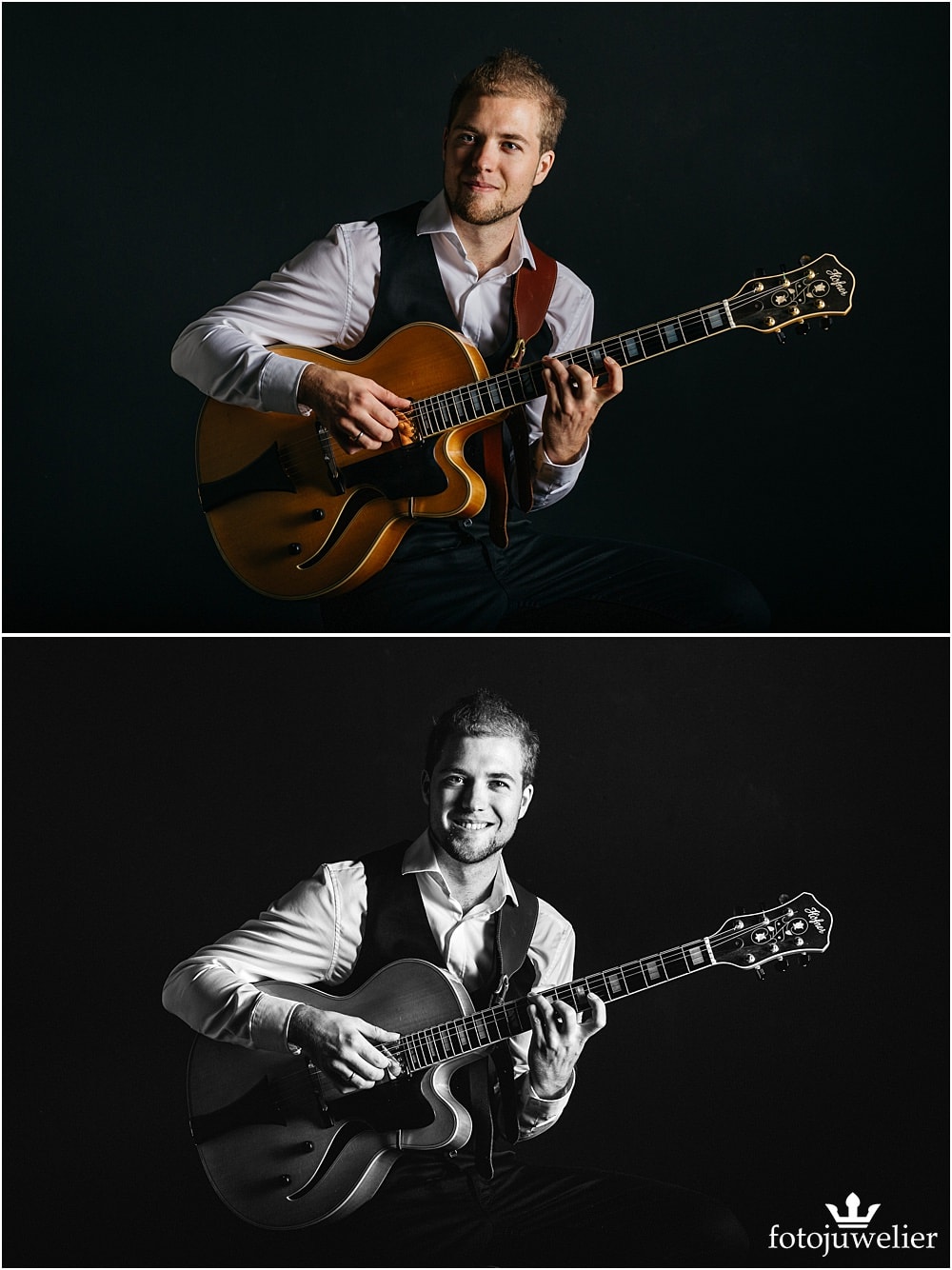 Businessportraits Musiker mit Gitarre